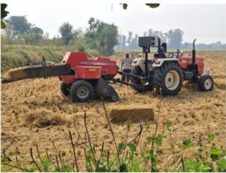 Stubble Bailing by Baler.JPG